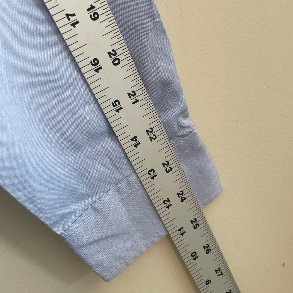 Coach 1941 Tailored Button Down Long Sleeve Shirt Top Blue Women’s Sz 12 Preppy - Picture 12 of 13